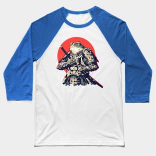 samurai frog Baseball T-Shirt